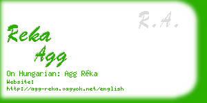 reka agg business card